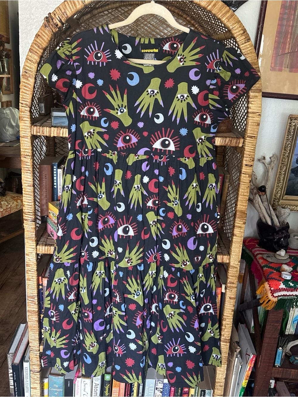 Nooworks Frida Dress with “Witchy Ways” print.